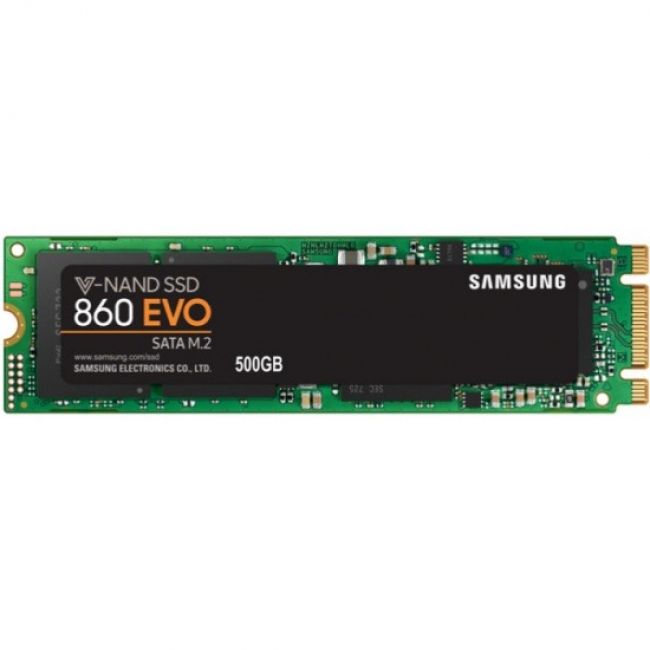 SSD диск Samsung 500Gb 860 EVO, M.2 SATA, TLC V-NAND, Retail