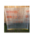 Сотовый поликарбонат прозрачный woggel 1х0,98м, ширина 0,4 мм