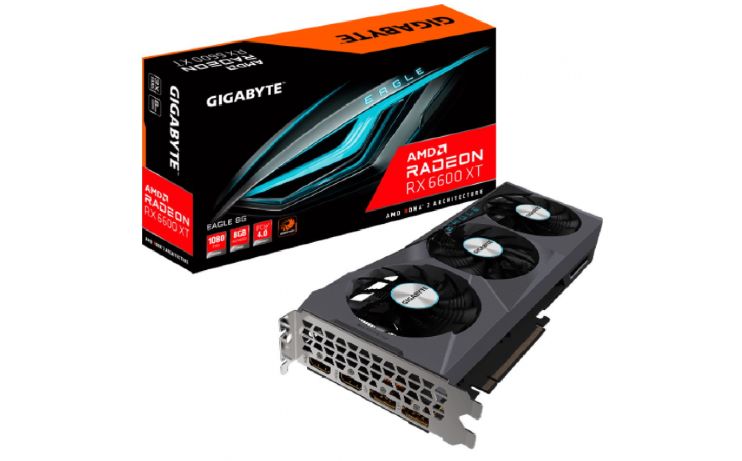 Купить видеокарту RX 6600 XT GIGABYTE EAGLE 8 недорого