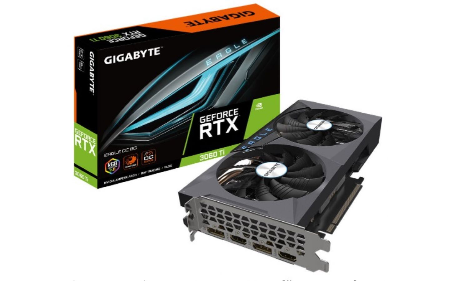 Купить RTX 3060Ti GIGABYTE EAGLE OC 8G LHR купить не дорого