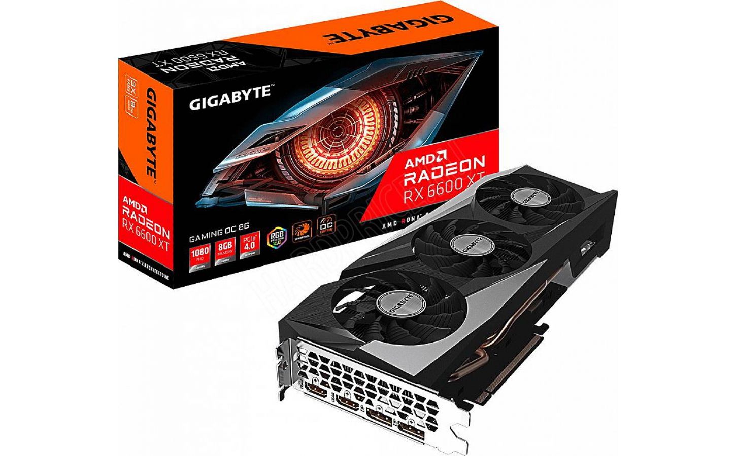 Купить видеокарту RX 6600 XT GIGABYTE GAMING OC недорого