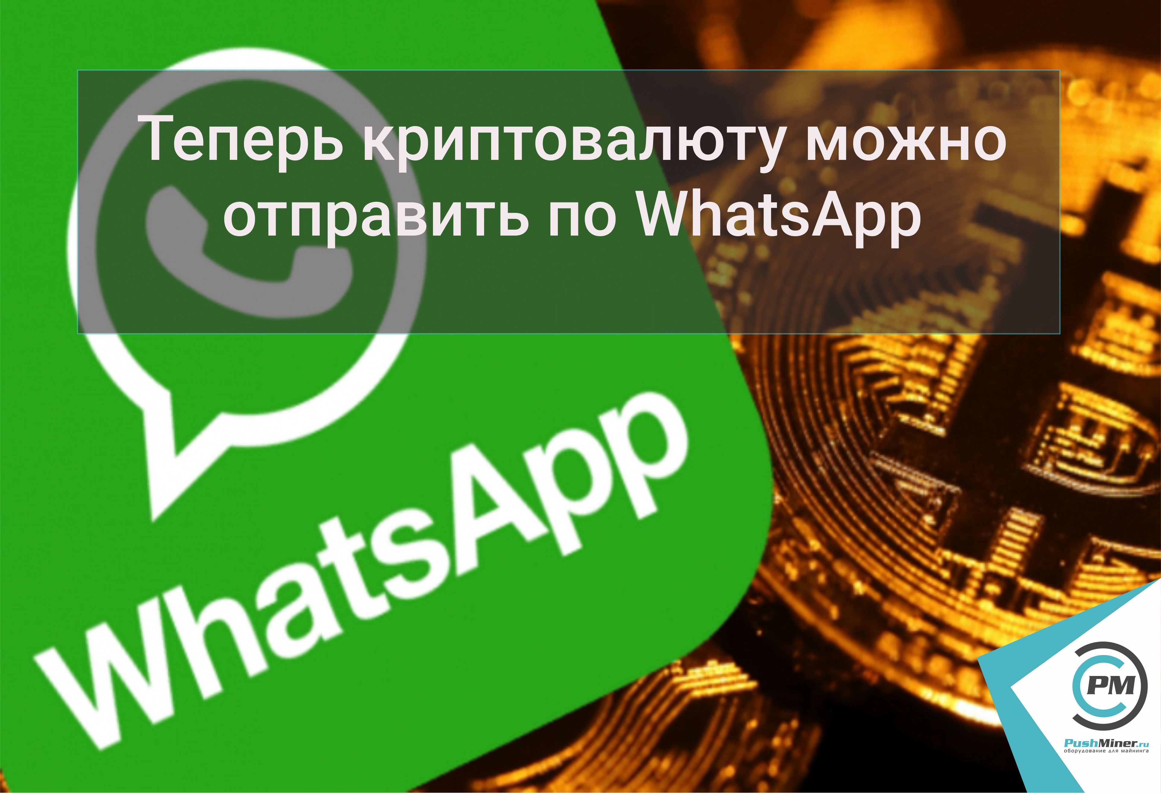 Теперь криптовалюту можно отправить по WhatsApp